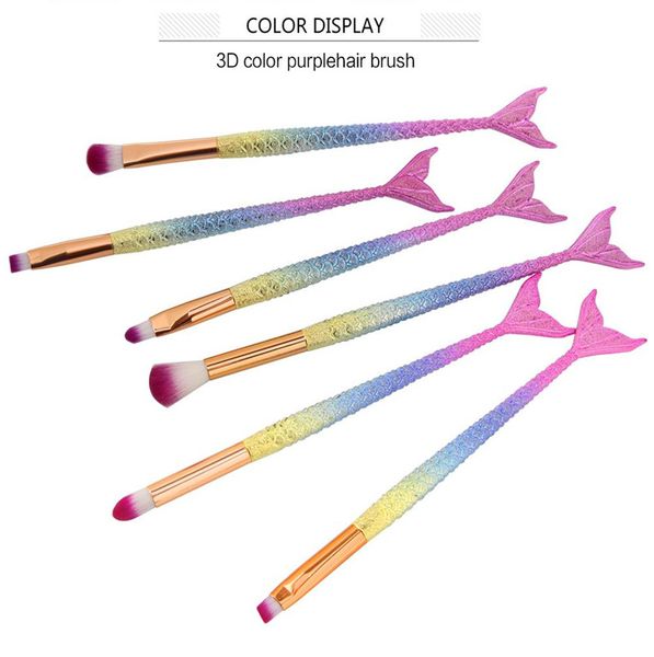 new arrival mermaid makeup brushes 6pcs/set eyeshadow brushes beauty rainbow colorful cosmetics brushes sets makeup tool
new arrival mermaid makeup brushes 6pcs/set eyeshadow brushes beauty rainbow colorful cosmetics brushes sets makeup tool