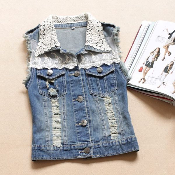 wholesale-high qualtiy womens denim vests new 2016 autumn sleeveless lace and tassel fashion jeans vest d26, Black;white
wholesale-high qualtiy womens denim vests new 2016 autumn sleeveless lace and tassel fashion jeans vest d26, Black;white