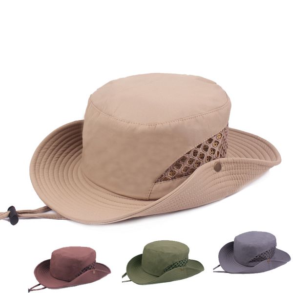 2017 men's wide brim bucket hat quick-drying fisherman hats outdoor trekking climbing travel uv protection visor caps, Black;white
2017 men's wide brim bucket hat quick-drying fisherman hats outdoor trekking climbing travel uv protection visor caps, Black;white