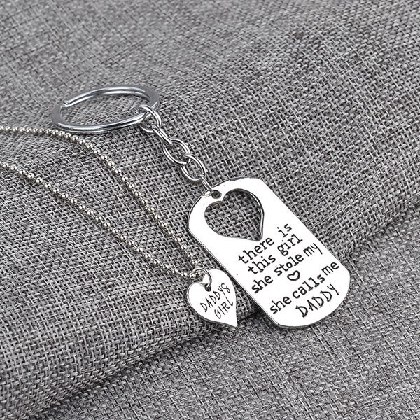 daddy girl love letter pendant necklace keychain set there is this girl she stole my heart she calls me daddy mommy jewelry, Silver
daddy girl love letter pendant necklace keychain set there is this girl she stole my heart she calls me daddy mommy jewelry, Silver