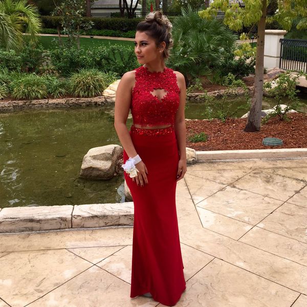 dark red elegant two pieces prom dresses lace crystals cut out sleeveless mermaid evening party gowns floor length, Black
dark red elegant two pieces prom dresses lace crystals cut out sleeveless mermaid evening party gowns floor length, Black