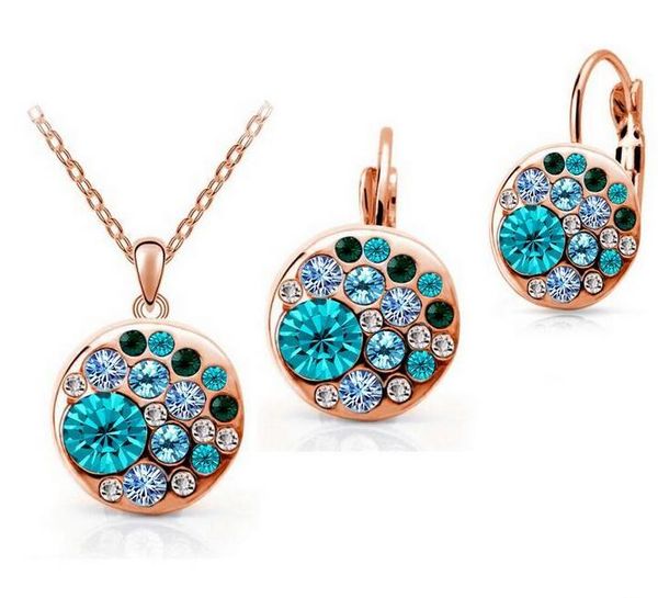 fashion cz crystal made with swarovski elements gold jewelry set for women round sets conjuntos de joyeria wedding jewelry sets bridal sets, Black
fashion cz crystal made with swarovski elements gold jewelry set for women round sets conjuntos de joyeria wedding jewelry sets bridal sets, Black