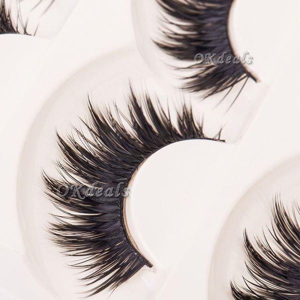 5 Pairs Soft Handmade Makeup Thick False Eyelashes Fake Eye Lashes Long Black Nautral Tools
5 Pairs Soft Handmade Makeup Thick False Eyelashes Fake Eye Lashes Long Black Nautral Tools