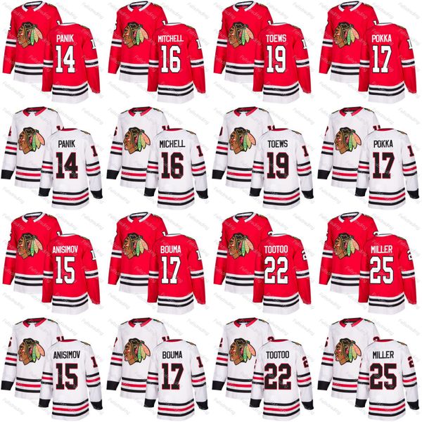 19 Jonathan Toews Richard Panik Artem Anisimov John Mitchell Miller Bouma Vile Pokka 2017-2018 New Season Chicago Blackhawks Hockey Jerseys
19 Jonathan Toews Richard Panik Artem Anisimov John Mitchell Miller Bouma Vile Pokka 2017-2018 New Season Chicago Blackhawks Hockey Jerseys