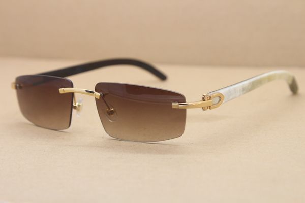 t8100926 black mix white genuine buffalo horn sunglasses men womens sunglasses silver gold metal c decoration gold frame glasses, White;black
t8100926 black mix white genuine buffalo horn sunglasses men womens sunglasses silver gold metal c decoration gold frame glasses, White;black