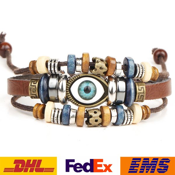 bracelets women men evil eye handmade multilayer bead genuine leather bangle punk retro adjustable beaded bracelete xmas gifts wx-b09, Black
bracelets women men evil eye handmade multilayer bead genuine leather bangle punk retro adjustable beaded bracelete xmas gifts wx-b09, Black