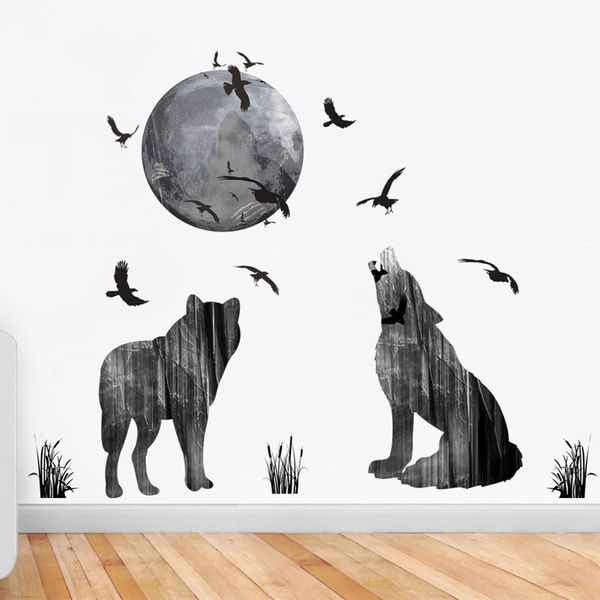 forest animals decor diy wallpaper art decals eagle wolf moon wall stickers for bedroom room home decoration
forest animals decor diy wallpaper art decals eagle wolf moon wall stickers for bedroom room home decoration
