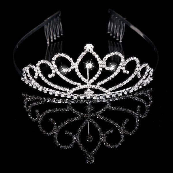 

Bridal Tiaras Crowns With Rhinestones Bridal Jewelry Girls Evening Prom Party Performance Pageant Crystal Wedding Tiaras Accessories#BW-T015