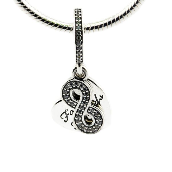 compatible with pandora charms bracelet 100% 925 sterling silver beads forever friends, clear cz dangle pendant diy charms for women 1pc/lot, Black
compatible with pandora charms bracelet 100% 925 sterling silver beads forever friends, clear cz dangle pendant diy charms for women 1pc/lot, Black