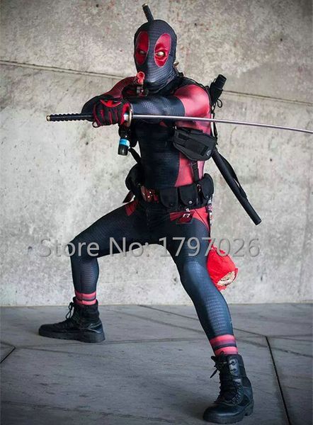 marvel avengers halloween lycra spandex full body deadpool cosplay costume for woemen men kids waist bag belt, Black;red
marvel avengers halloween lycra spandex full body deadpool cosplay costume for woemen men kids waist bag belt, Black;red