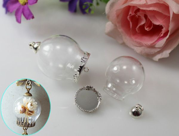 25/30/35MM Glass Globe with Crown Pendant Base,Glass Globe Bubble Vial ,glass globe jewelry
25/30/35MM Glass Globe with Crown Pendant Base,Glass Globe Bubble Vial ,glass globe jewelry