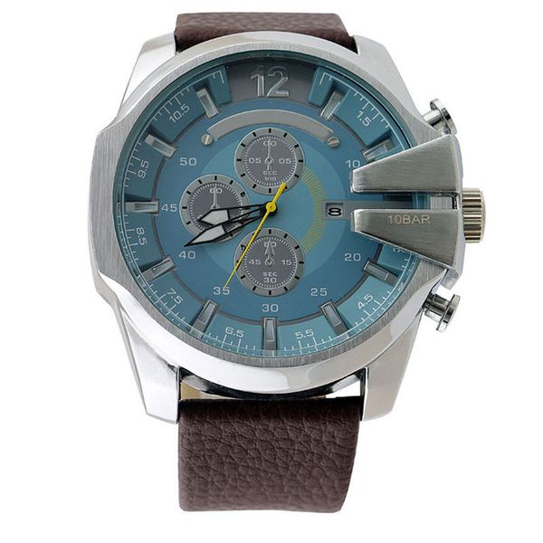 fashion brand 4281 men's big case mutiple dials date display leather strap quartz men's wrist watch, Slivery;brown
fashion brand 4281 men's big case mutiple dials date display leather strap quartz men's wrist watch, Slivery;brown