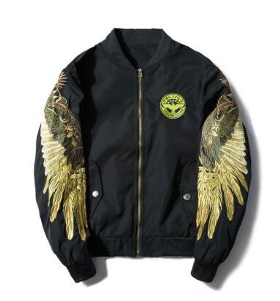 wings man ma1 men outerwear jacket embroidered spring flying outwear male autumn flight gold bomber casual college coats bksjk, Black
wings man ma1 men outerwear jacket embroidered spring flying outwear male autumn flight gold bomber casual college coats bksjk, Black