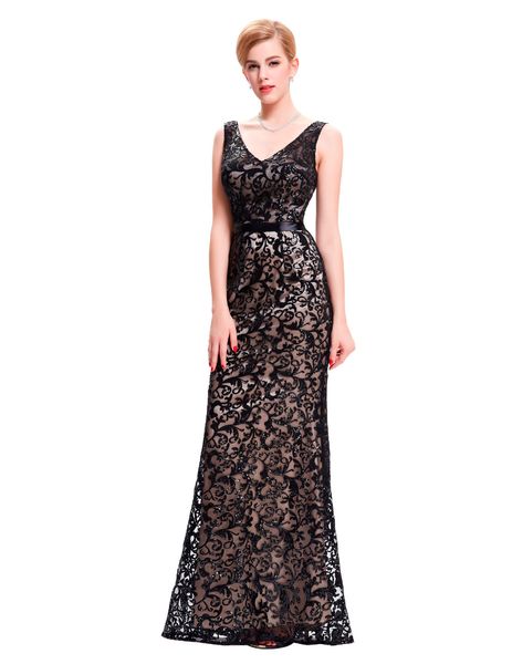 Sexy Deep V Neckline Lace Applique Sparkly Beaded Evening Gowns Special Occasion Dresses 2019 Latest Elegant Black Prom Dress Custom Made
Sexy Deep V Neckline Lace Applique Sparkly Beaded Evening Gowns Special Occasion Dresses 2019 Latest Elegant Black Prom Dress Custom Made