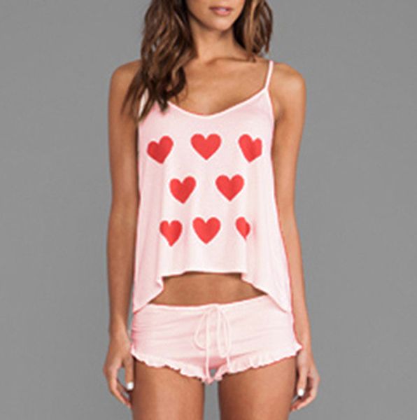 wholesale-2015 short summer women modal pyjamas sets sleeveless fashion cute pajamas and pant 2 pieces to sleep, Black;red
wholesale-2015 short summer women modal pyjamas sets sleeveless fashion cute pajamas and pant 2 pieces to sleep, Black;red