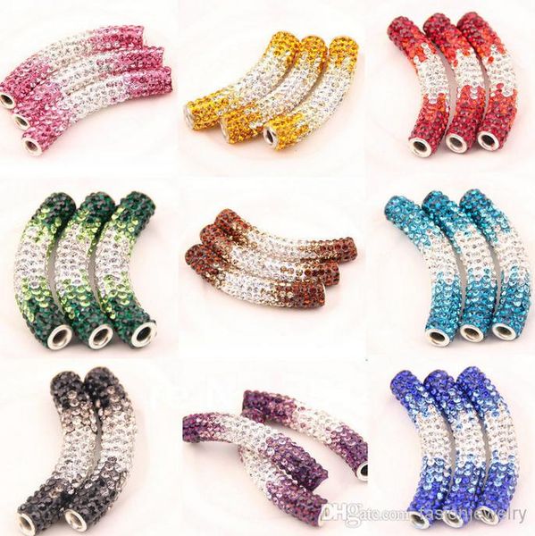 20 pcs/lot 45cm mixed multicolor rhinestone micro pave cz crystal gradual change tube long tubes bending beads bracelets findings
20 pcs/lot 45cm mixed multicolor rhinestone micro pave cz crystal gradual change tube long tubes bending beads bracelets findings