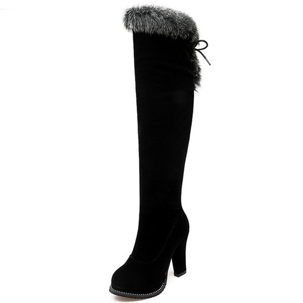 winter new arrive women boots black flock zipper over the knee boots lace up super high ladies boots
winter new arrive women boots black flock zipper over the knee boots lace up super high ladies boots