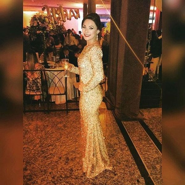 gold sequin prom dresses 2017 mermaid backless long evening party dresses long sleeve graduation gown trumpet style evening gowns party, Black
gold sequin prom dresses 2017 mermaid backless long evening party dresses long sleeve graduation gown trumpet style evening gowns party, Black