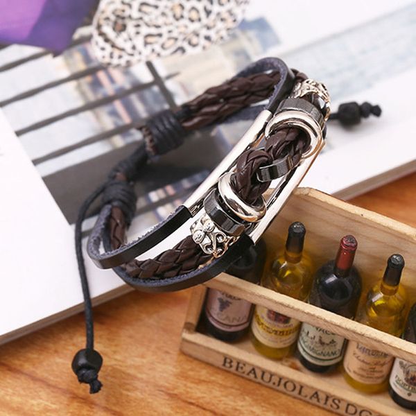 new fashion handmade wholesale punk bangles, ethnic tribal gothic wrap leather bracelet for men, Golden;silver
new fashion handmade wholesale punk bangles, ethnic tribal gothic wrap leather bracelet for men, Golden;silver