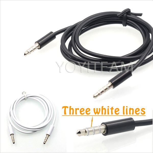 3.5mm aux cable three lines 100cm white and black for audio devices smartphone headset support microphone stereo sound
3.5mm aux cable three lines 100cm white and black for audio devices smartphone headset support microphone stereo sound