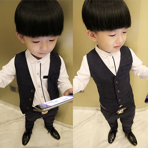 boys formal tuxedo dress suits kids weeding sets vest pants 2pcs kids costumes children fashion clothing boy, White
boys formal tuxedo dress suits kids weeding sets vest pants 2pcs kids costumes children fashion clothing boy, White
