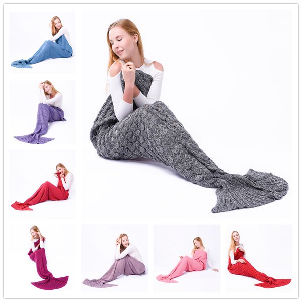 new fashion mermaid tail blankets mermaid sleeping bags wave blanket bedding wrap knit sofa blankets b0850
new fashion mermaid tail blankets mermaid sleeping bags wave blanket bedding wrap knit sofa blankets b0850