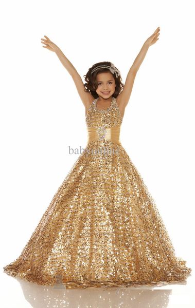 2016 gold purple organza beaded halter ball gown girl' pageant dresses shiny sequins flower girl dresses kids formal wear 2617s, White;red
2016 gold purple organza beaded halter ball gown girl' pageant dresses shiny sequins flower girl dresses kids formal wear 2617s, White;red