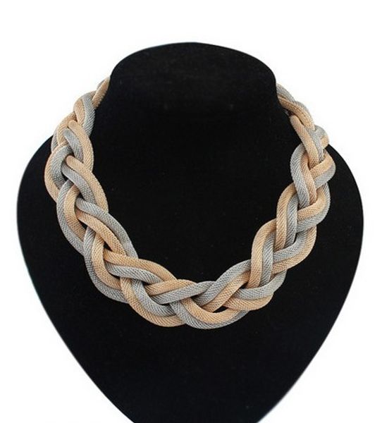 punk style stylish womens weaven chokers necklaces statement necklaces womens fashion jewelry casual /party, Golden;silver
punk style stylish womens weaven chokers necklaces statement necklaces womens fashion jewelry casual /party, Golden;silver