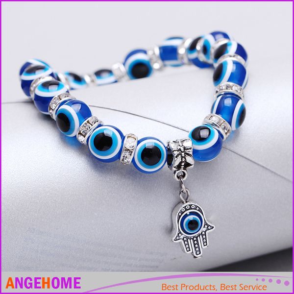 Fashion Simple Evil Eye Hamsa hand religious charm blue beads Lucky bracelet Best Match Turkish bracelet for women
Fashion Simple Evil Eye Hamsa hand religious charm blue beads Lucky bracelet Best Match Turkish bracelet for women