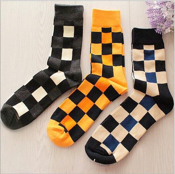 men new fashion retro personality cotton men socks british style plaid socks brand skateboard hip hop socks sport socks, Black
men new fashion retro personality cotton men socks british style plaid socks brand skateboard hip hop socks sport socks, Black