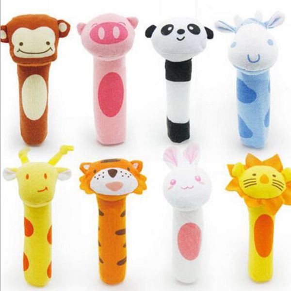 8pcs/set 8 style bibi rattles lovely animal hand grasp stick plush finger puppets babies toy
8pcs/set 8 style bibi rattles lovely animal hand grasp stick plush finger puppets babies toy