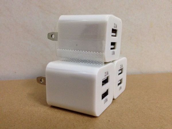 Wholesales white US Double port USB Plug 5V 1.0A 2.1A Wall Charger LED Light Charging Adapter For iPhone 6 6 Plus Samsung HTC
Wholesales white US Double port USB Plug 5V 1.0A 2.1A Wall Charger LED Light Charging Adapter For iPhone 6 6 Plus Samsung HTC