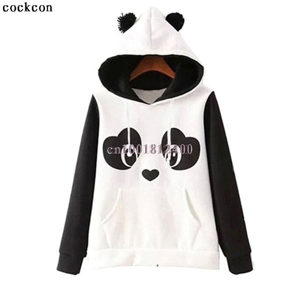wholesale- women's panda fleece pullover hoodie sweatshirts jumper hooded coat, Black
wholesale- women's panda fleece pullover hoodie sweatshirts jumper hooded coat, Black