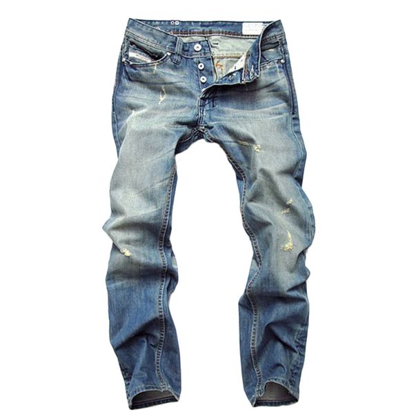new style foreign straight jeans fashion solid cotton and polyester vintage men long jeans slim straight 8873, Blue
new style foreign straight jeans fashion solid cotton and polyester vintage men long jeans slim straight 8873, Blue