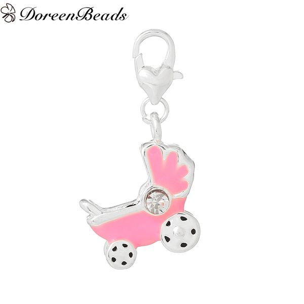clip on charms for vintage charm bracelets baby carriage silver plated pink enamel 3.7cm x 1.9cm,10 pcs 2016 new jewelry makin, Bronze;silver
clip on charms for vintage charm bracelets baby carriage silver plated pink enamel 3.7cm x 1.9cm,10 pcs 2016 new jewelry makin, Bronze;silver