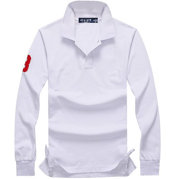 wholesale autumn and winter new high-quality 100% cotton fashion long-sleeved casual men's polo shirt long sleeve g2ec, White;black
wholesale autumn and winter new high-quality 100% cotton fashion long-sleeved casual men's polo shirt long sleeve g2ec, White;black