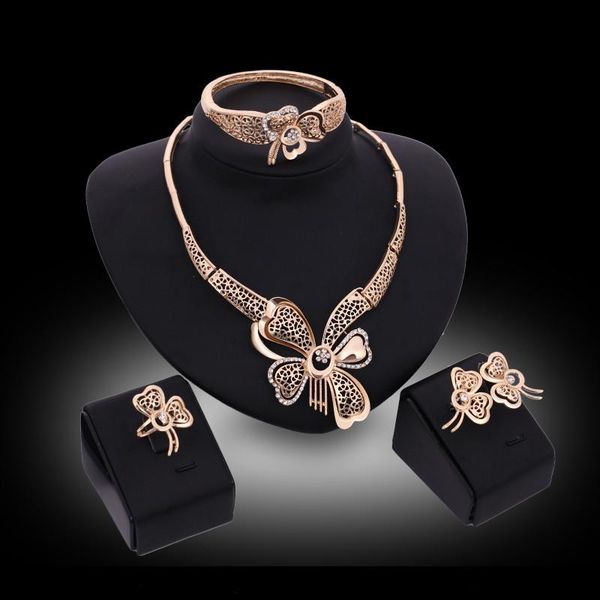 bangles earrings necklaces rings jewelry set fashion rhinestone 18k gold plated hollow out butterfly flower party jewelry 4-piece set js140, Slivery;golden
bangles earrings necklaces rings jewelry set fashion rhinestone 18k gold plated hollow out butterfly flower party jewelry 4-piece set js140, Slivery;golden
