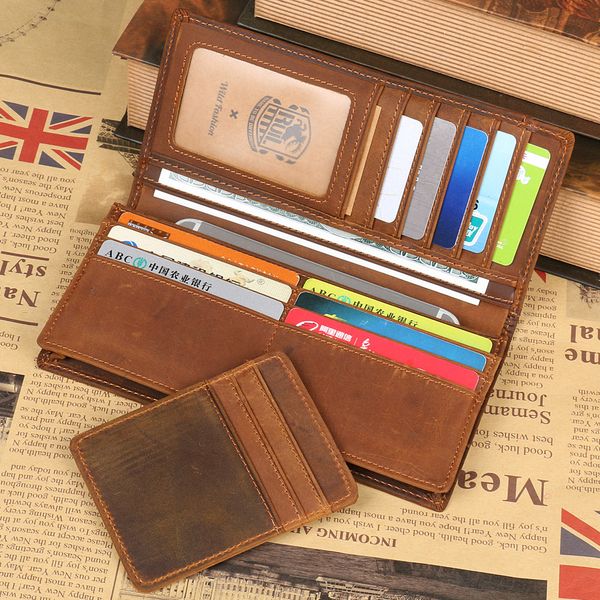 2019 new wallet retro style handmade cow genuine crazy horse leather men male long purse ing, Red;black
2019 new wallet retro style handmade cow genuine crazy horse leather men male long purse ing, Red;black