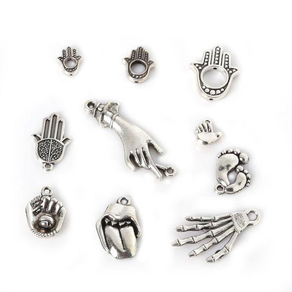 new 59pcs mixed tibetan silver plated foot hand charms pendants jewelry making diy charm handmade crafts jewelry making diy, Bronze;silver
new 59pcs mixed tibetan silver plated foot hand charms pendants jewelry making diy charm handmade crafts jewelry making diy, Bronze;silver