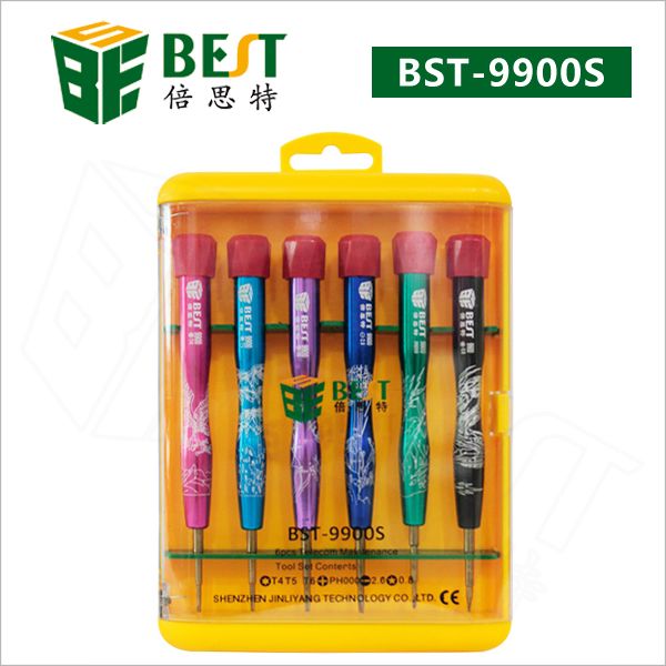 bst-9900s screwdriver 6 in 1 screwdriver set screwdriver kit phone opening repair tool for iphone, samsung, pc, laping 
bst-9900s screwdriver 6 in 1 screwdriver set screwdriver kit phone opening repair tool for iphone, samsung, pc, laping
