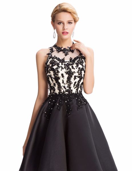 Black Ball gown Cocktail Dress 2019 Short Prom Dresses abendkleider Sexy Sleeveless Hollowed Back Formal Dress Gowns Satin Custom Made
Black Ball gown Cocktail Dress 2019 Short Prom Dresses abendkleider Sexy Sleeveless Hollowed Back Formal Dress Gowns Satin Custom Made
