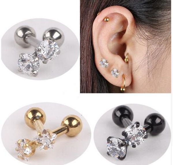 10pair stainless steel tragus helix ear stud earring ball barbell ear piercing black silver gold barbell jewelry for men women, Golden
10pair stainless steel tragus helix ear stud earring ball barbell ear piercing black silver gold barbell jewelry for men women, Golden