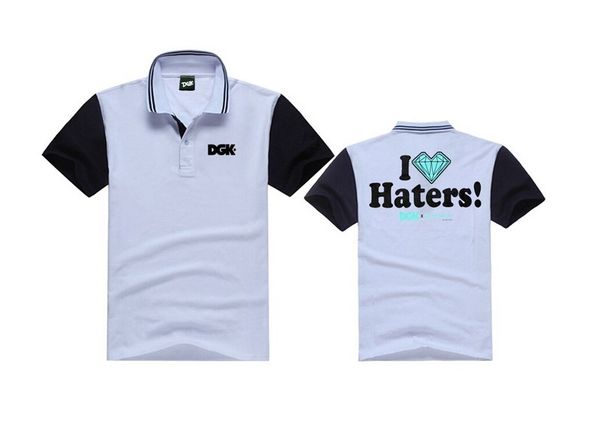 five colors for men and women sports dgk polo shirt sport wear casual shirts cotton, White;black
five colors for men and women sports dgk polo shirt sport wear casual shirts cotton, White;black