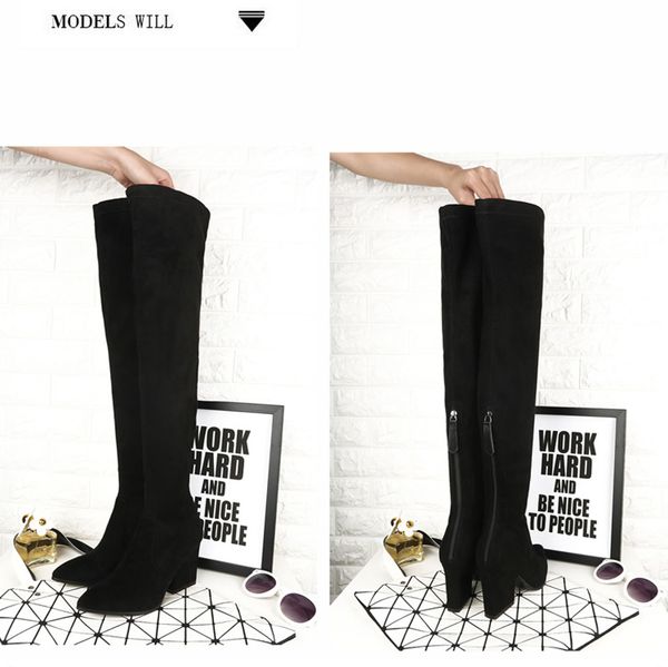 fashionville*u673 40 black genuine leather stretch heel thigh boots thick heel over the knees sexy s w fashion women autumn vogue brand
fashionville*u673 40 black genuine leather stretch heel thigh boots thick heel over the knees sexy s w fashion women autumn vogue brand