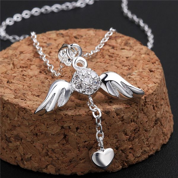 brand new angel wings pendant necklace white gemstone sterling silver plate necklace stsn674,fashion 925 silver necklace factory direct sale
brand new angel wings pendant necklace white gemstone sterling silver plate necklace stsn674,fashion 925 silver necklace factory direct sale