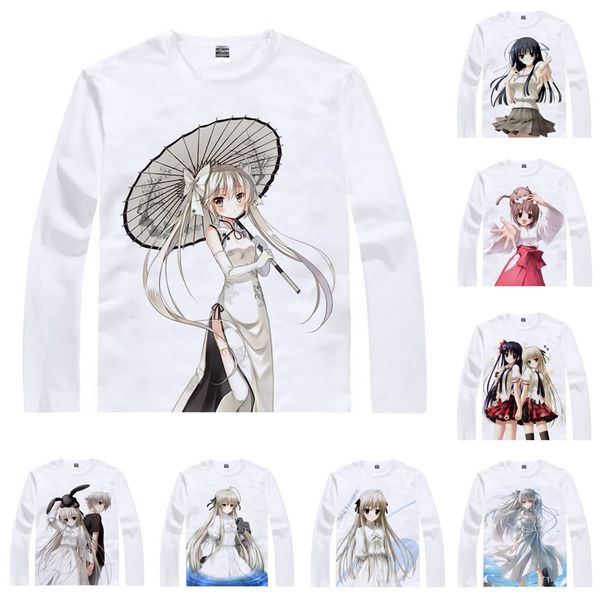 anime shirt yosuga no sora sky of connection t-shirts multi-style long sleeve sora kasugano akira amatsume cosplay motivs kawaii shirts, White;black
anime shirt yosuga no sora sky of connection t-shirts multi-style long sleeve sora kasugano akira amatsume cosplay motivs kawaii shirts, White;black