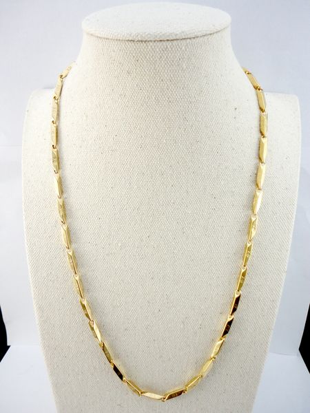 22.06 inch bamboo gold stainless steel chain 56cm diameter 3.8mm never fade necklaces for women men fashion jewelry lr535, Silver
22.06 inch bamboo gold stainless steel chain 56cm diameter 3.8mm never fade necklaces for women men fashion jewelry lr535, Silver