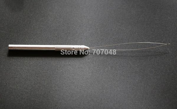 aluminium thread hook tool needle loop micro ring hair extensions beads hair hook needle metal hair needle, Silver
aluminium thread hook tool needle loop micro ring hair extensions beads hair hook needle metal hair needle, Silver