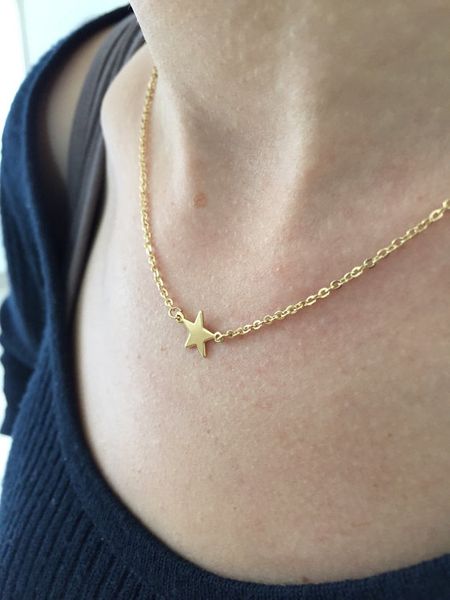 simple rock star necklaces tiny small five-pointed star necklace cute sideways necklaces for women jewellery, Silver
simple rock star necklaces tiny small five-pointed star necklace cute sideways necklaces for women jewellery, Silver