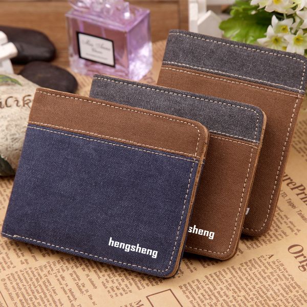 2016 selling crazy mens wallets canvas wallet for men designer brand purse small man wallet mens coin purse, Red;black 
2016 selling crazy mens wallets canvas wallet for men designer brand purse small man wallet mens coin purse, Red;black
